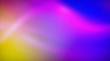 Yumuşak dalgalarla pembe, mor, mavi ve sarı renkleri harmanlayan canlı soyut bir gradyan, dinamik 4K duvar kağıtları, pankartlar ve modern tasarımlar için mükemmel.