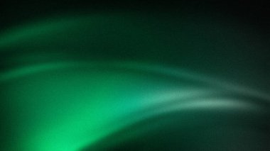 Koyu yeşil ve siyah soyut gradyan, pürüzsüz, bulanık dalgalar ve kumlu bir doku, 4K duvar kağıtları, arka planlar ve yaratıcı tasarımlar için ideal.