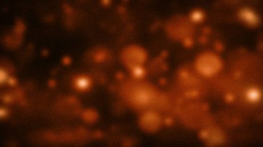 Kumlu deseni ve parlak bokeh ışıkları olan zengin turuncu ve koyu kahverengi tonlarında sıcak soyut arka plan, dijital ve yazdırma tasarımı için idealdir.