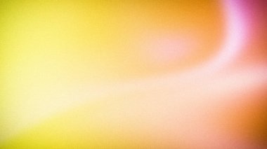 Yumuşak soyut gradyan harmanlama ılık sarı, turuncu ve pembe renkler pürüzsüz, bulanık dalga etkisi ve kumlu bir doku, parlak, sanatsal fon için idealdir.