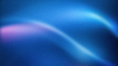 Mavi ve yumuşak mor renkli kıvrımlara sahip soyut gradyan arkaplan, kumlu bir dokuya sahip, modern dijital duvar kağıtları ve yaratıcı tasarımlar için ideal.