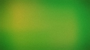 Yeşil ve sarı tonlara sahip rahatlatıcı bir gradyan arkaplan kumlu bir dokuya sahip, dijital tasarımlar, afişler ve yaratıcı arkaplanlar için mükemmel