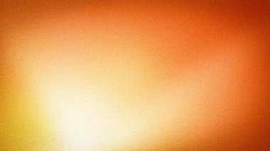 Ilık turuncu, sarı ve beyaz renklere sahip canlı bir soyut arkaplan, ince bir taneli doku ile geliştirilmiş, enerjik tasarımlar ve duvar kağıtları için mükemmel.