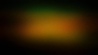 Koyu turuncu, yeşil ve sarı renklere sahip, kumlu bir dokuda kusursuz bir şekilde harmanlanmış, arka plan ve dijital tasarımlar için mükemmel bir gradyan.