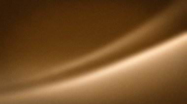 Zarif arka planlar ve profesyonel tasarımlar için mükemmel, pürüzsüz bir dokuya sahip, ılık, altın sarısı kahverengi tonlara sahip lüks, soyut bir gradyan.