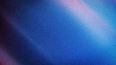 Dinamik soyut arkaplan, koyu mavi, canlı cyan gradyanı ve ince pembe tonlarıyla, 4K duvar kağıtları, afişler ve şablonlar için ideal tanecikli dokuya sahip.