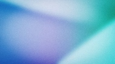 Mavi, deniz mavisi ve lavanta renklerinin pürüzsüz geçişleriyle rahatlatıcı soyut bir gradyan, dijital tasarımlar için mükemmel kumlu bir dokuya sahip.