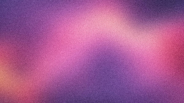 Stunning 4K abstract gradient in deep purple, pink, and hints of gold. This grainy texture background is perfect for modern designs