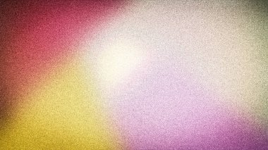 Canlı tasarımlar için parlak ışık ve dinamik tanecikli dokuya sahip zengin kırmızı, altın sarısı ve yumuşak mor renkleri harmanlayan 4K soyut arkaplan