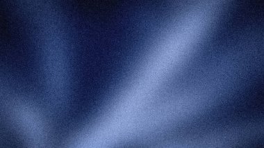 Koyu 4K soyut arkaplan, zarif koyu ve asil mavi gradyanlar, modern tasarımlar için ince, parlak bir vurgu ve kumlu doku ile vurgulanmış.