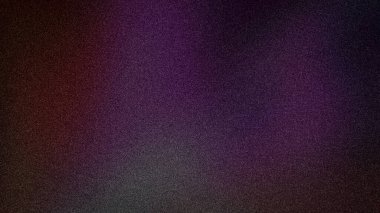 Koyu ve karamsar 4K soyut arkaplan koyu mor, kırmızı ve siyah renkli ince bir gradyan, kumlu bir dokuya sahip.