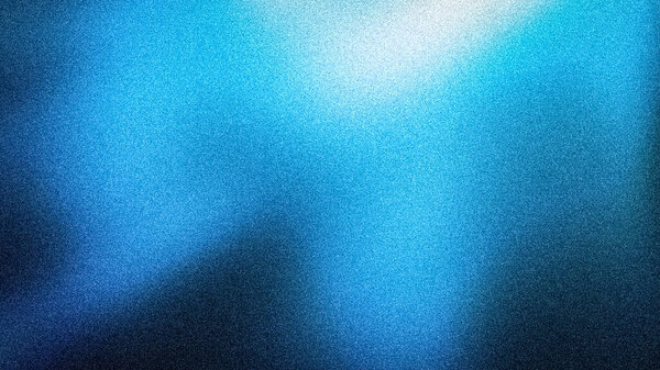 Бодрый синий 4K абстрактный фон с ярким градиентом и заметной зернистой текстурой, идеально подходит для освежающих конструкций