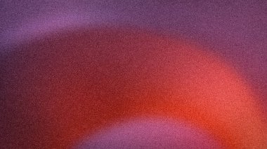 Mor, kırmızı ve turuncu renkli dramatik bir gradyan içeren bulanık desenli 4K soyut arkaplan.