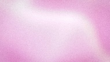 Yumuşak soyut 4K arkaplan, parlak beyaz renkli ve zarif kumlu dokusuna sahip pembe bir gradyan içeriyor. Nazik tasarımlar için ideal