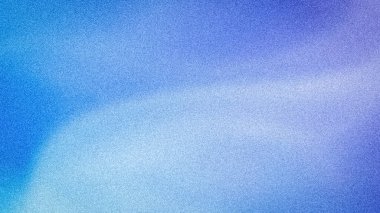 Işıl ışıl açık mavi, gök mavisi ve açık mor tonlardan oluşan yumuşak bir gradyan içeren ince taneli bir dokuya sahip parlak soyut bir arkaplan.