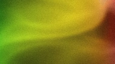 Canlı, yeşil, sarı ve ılık turuncu tonların büyüleyici bir karışımına sahip ince taneli bir dokuya sahip soyut bir arka plan.