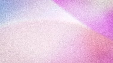 Pembe, mor ve mavi tonların karışımından oluşan tanecikli soyut arkaplan dinamik ve modern bir doku oluşturuyor.