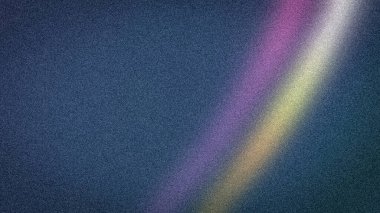 Mor, sarı ve beyaz renkli yumuşak, bulanık bir ışık çizgisi ile koyu mavi bir arkaplana karşı soyut bir 4K arka plan