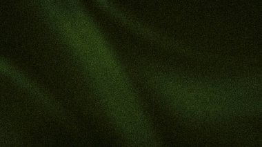 Sade bir 4K soyut arka plan, koyu siyah ve orman yeşili tonlar, ince röfleler ve doğal bir his için ince tanecikli bir doku