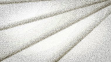 Beyaz, açık gri ve gümüş ipuçlarının karışımından oluşan parlak, dokulu bir arka plan, yumuşak çapraz çizgiler ve kumlu bir etki. 4K tasarımları için mükemmel