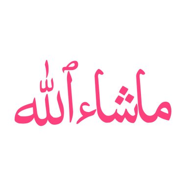 Masha Allah topoğrafya pembe