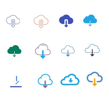 Simge Kapalı Masaüstü İndirme Simgesi Doldurulmuş İndir