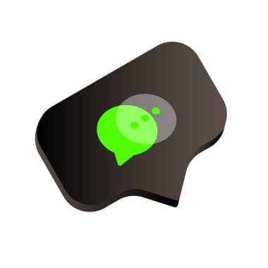 Sosyal medyada ileti simgesi düğmesi