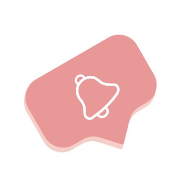 Sosyal medyada bildirim simgesi düğmesi