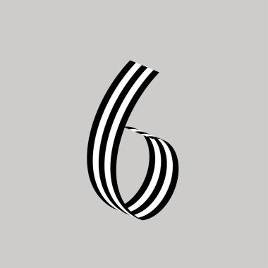 Sayılar vektör metin efekti