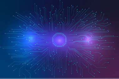 Teknolojik ışık parçacıkları arka plandan düşüyor