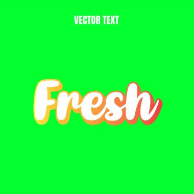 Taze Düzenlenebilir Metin Efekti