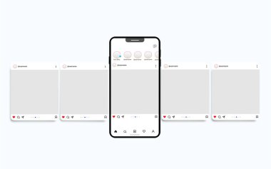 Sosyal medya atlıkarınca şablonu