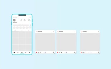 Sosyal medya atlıkarınca şablonu