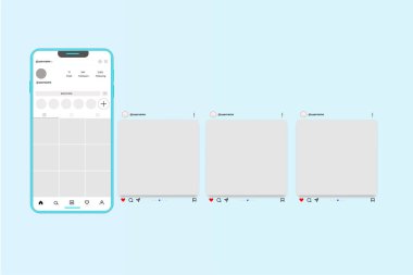 Sosyal medya atlıkarınca şablonu