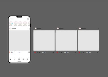 Sosyal medya atlıkarınca şablonu