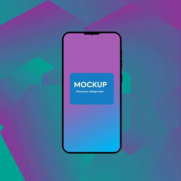 stock vector Smartphone interface screen mockup for application