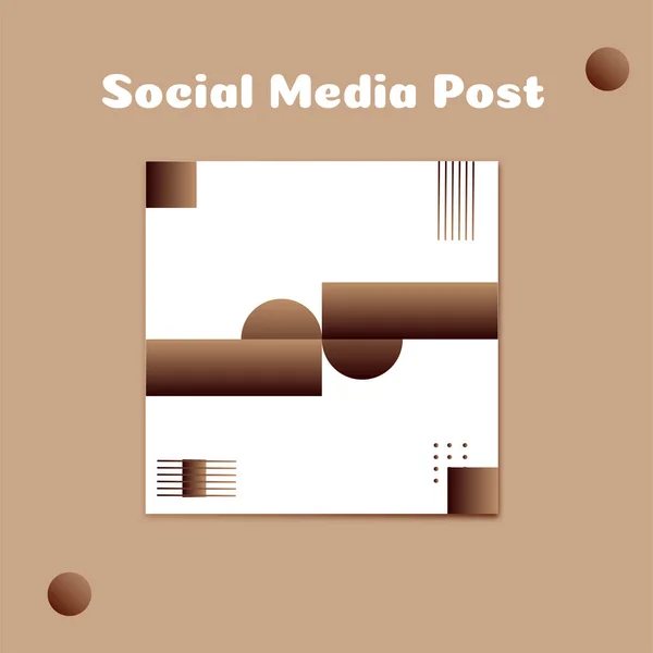Vorlage Für Social Media Post — Stockvektor
