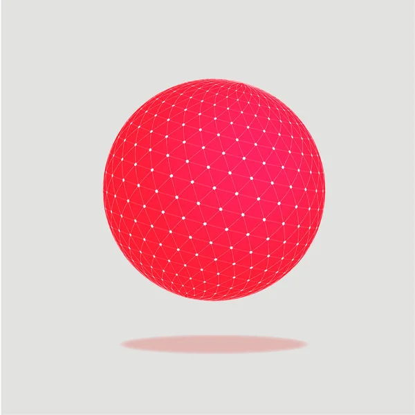 红球体 — 图库矢量图片