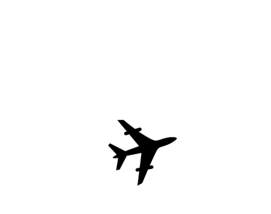 dünya simgesi düğmesi ve uçak