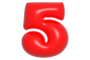 3B renkli cam numara