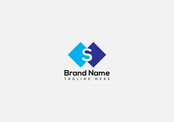 Abstract Letter Modern Initial Tech Lettermarks Logo Design — Stock Vector