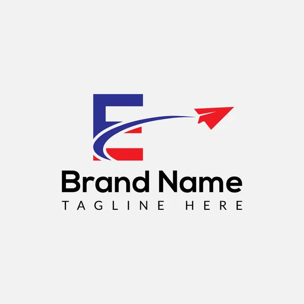 Λογότυπο Ειδήσεων Στο Πρότυπο Γράμμα Λογότυπο Ειδήσεων Στην Επιστολή Ηλεκτρονικού — Διανυσματικό Αρχείο