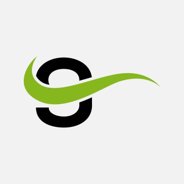 Soyut 9 harfli modern ilk logo tasarımı