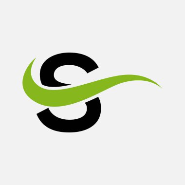 Abstract S letter modern initial Tech lettermarks logo design