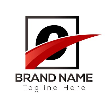 Soyut C harfi modern ilk harf logo tasarımı