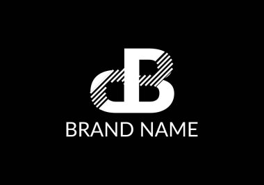 Abstract d b word marks letter marks logo