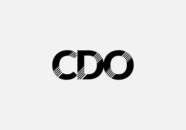 Abstract c o d letter marks minimalist logo design