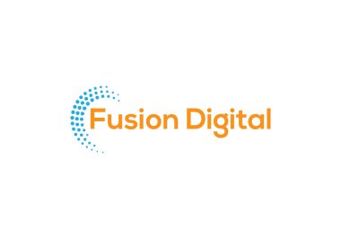 Fusion digital Abstract data logo design