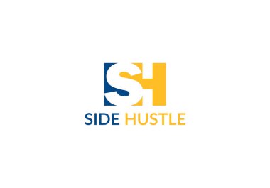 Side Hustle Abstract sh letter modern logo design