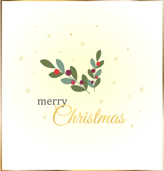 Ökse otu. Kabarık ökseotu dal çilek ve beyaz arka plan üzerinde Noel kartları ve dekoratif tasarım için izole kırmızı yay ile asılı vektör çizim.